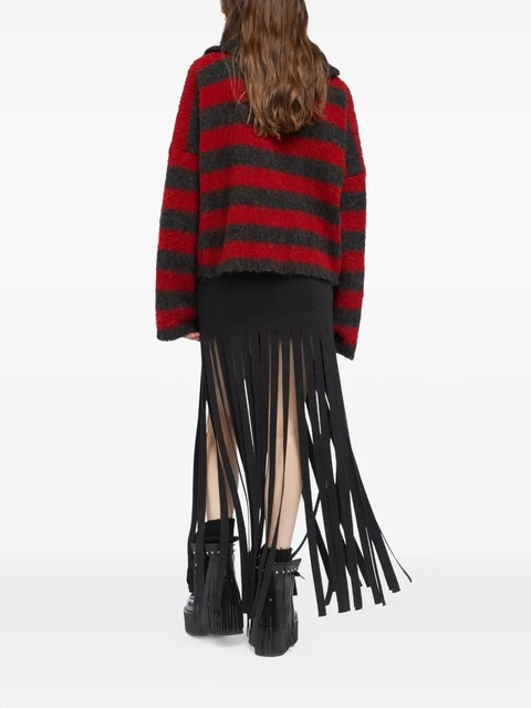 Alanui Grunge striped sweater - Red - zdjęcie produktu nr 2
