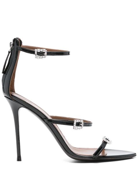 Giuseppe Zanotti 105mm patent-leather sandals - Black - zdjęcie produktu nr 1