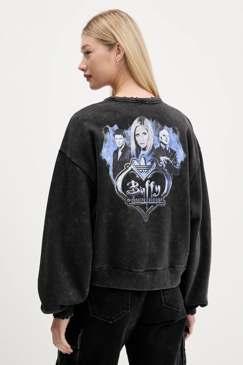 adidas Originals bluza bawełniana 20th Century Fox Disney damska kolor czarny z nadrukiem JX1276 - zdjęcie produktu nr 1