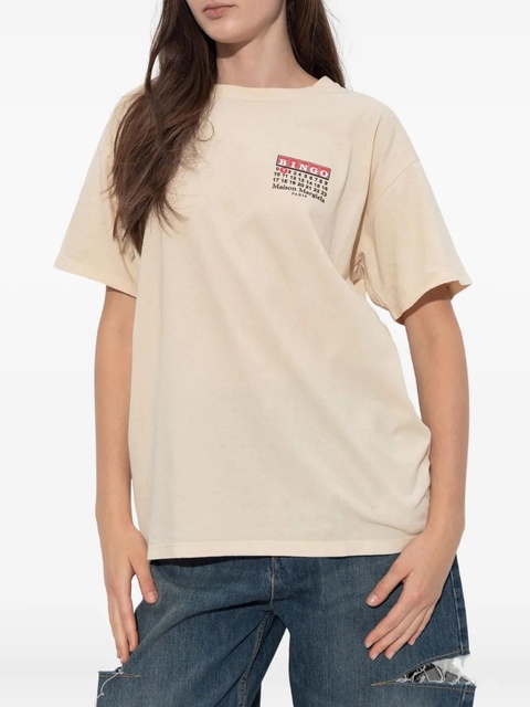 Maison Margiela logo-print T-shirt - Neutrals - zdjęcie produktu nr 2