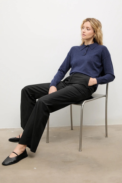 Answear.LAB sweter z kaszmirem kolor granatowy - zdjęcie produktu nr 2