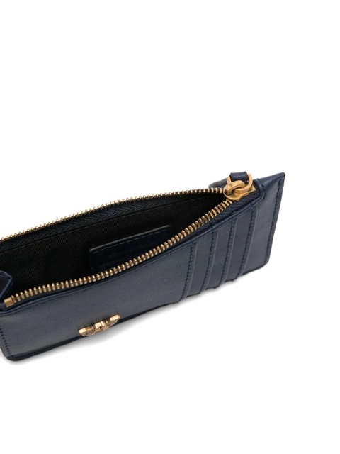 PINKO zip-top cardholder - Blue - zdjęcie produktu nr 1