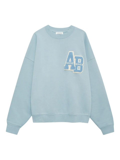 ANINE BING cotton sweatshirt - Blue - zdjęcie produktu nr 1