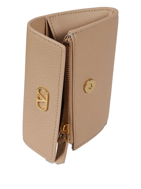 Valentino Garavani logo-plaque leather wallet - Neutrals - zdjęcie produktu nr 2
