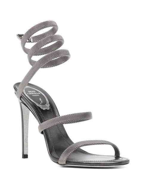 René Caovilla round toe sandals - Silver - zdjęcie produktu nr 2