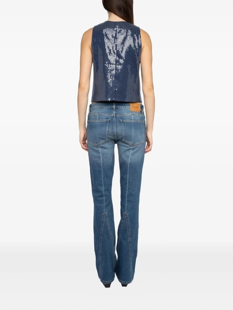 Zadig&Voltaire Emaux sequin waistcoat - Blue - zdjęcie produktu nr 1