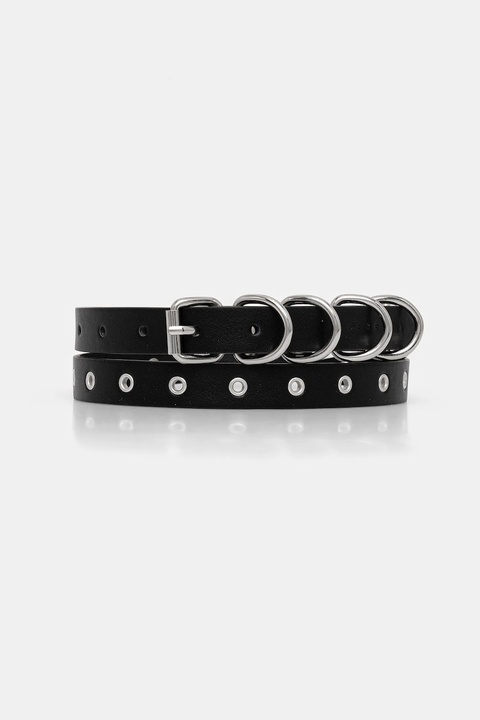 Sisley pasek damski kolor czarny 6QBBWL03B - zdjęcie produktu nr 1