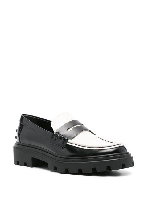 Tod's two-tone loafers - Black - zdjęcie produktu nr 1