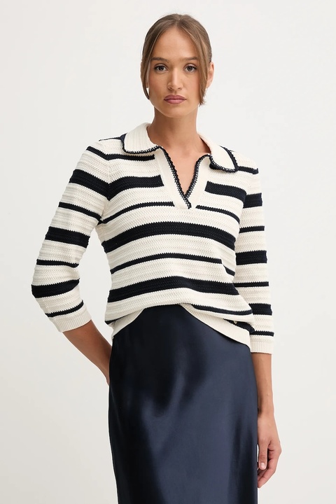Pedro del Hierro sweter bawełniany damski kolor beżowy 3512894 - zdjęcie produktu nr 1