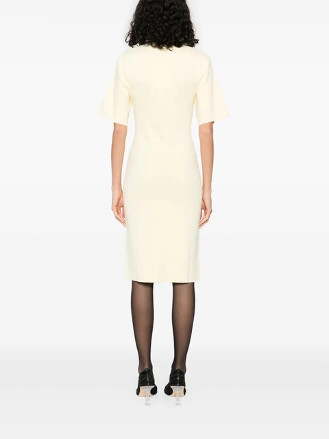 TOTEME fine-knit midi dress - Yellow - zdjęcie produktu nr 2