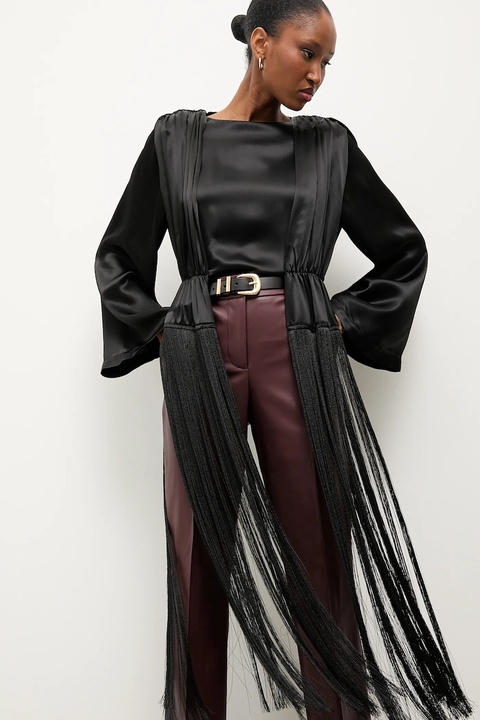 Answear.LAB bluzka damska kolor czarny gładka - zdjęcie produktu nr 1