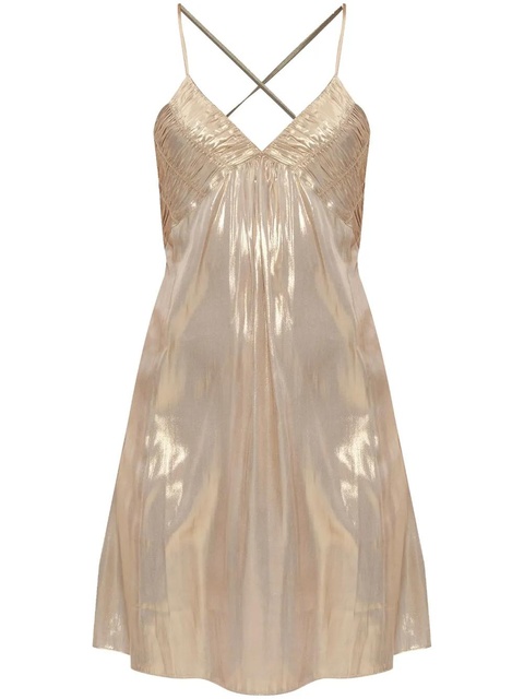 Zadig&Voltaire metallic-effect mini dress - Gold - zdjęcie produktu nr 1
