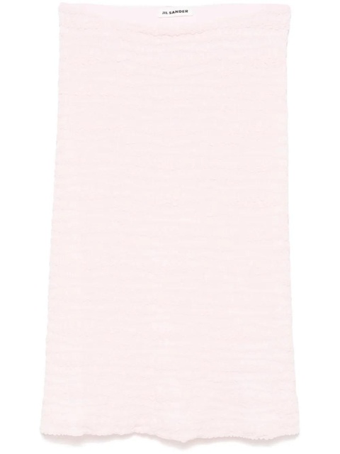 Jil Sander crepe jersey midi skirt - Pink - zdjęcie produktu nr 1