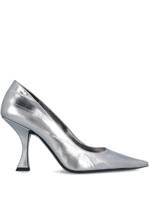 BY FAR 90mm Viva pointed pumps - Silver - zdjęcie produktu nr 1