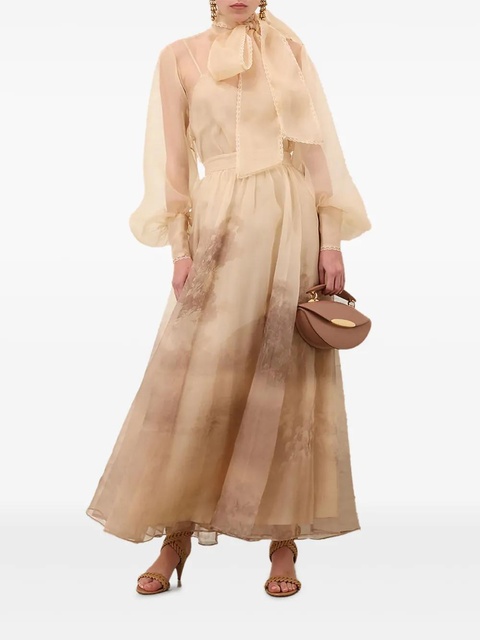 ZIMMERMANN Memento organza maxi skirt - Brown - zdjęcie produktu nr 2