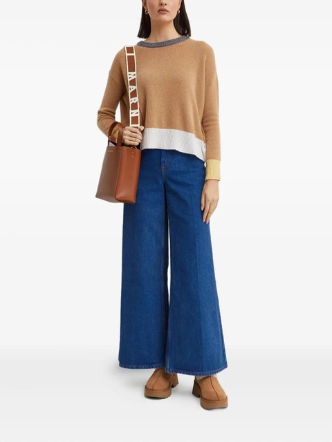 Marni colour-block asymmetric jumper - Neutrals - zdjęcie produktu nr 2