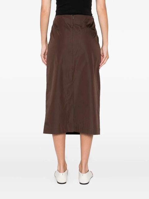 St. Agni rear-slit midi skirt - Brown - zdjęcie produktu nr 2