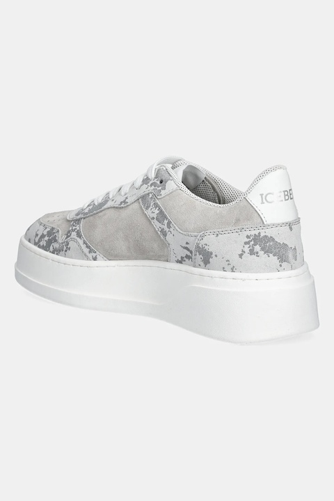 Iceberg sneakersy zamszowe Clock V2 damskie kolor szary ID21130E - zdjęcie produktu nr 2