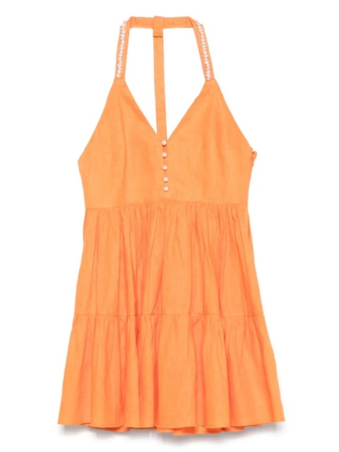 Maje linen mini dress - Orange - zdjęcie produktu nr 1