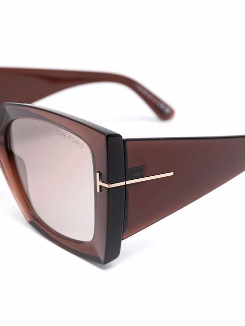 TOM FORD Eyewear tinted oversize-frame sunglasses - Brown - zdjęcie produktu nr 2
