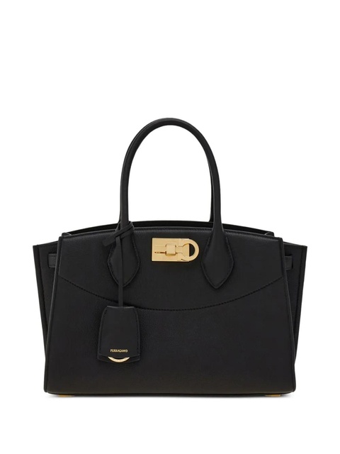 Ferragamo structured leather tote bag - Black - zdjęcie produktu nr 1