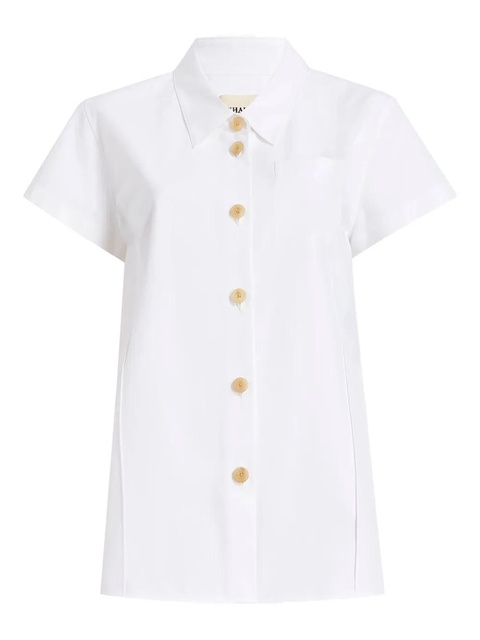 KHAITE button keefe top - White - zdjęcie produktu nr 1