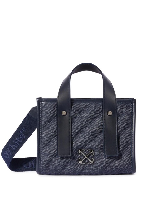 Off-White quilted denim tote bag - Blue - zdjęcie produktu nr 1