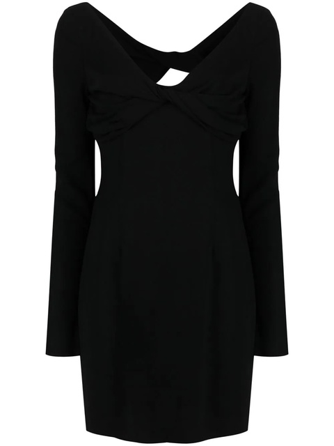 Blumarine knotted open-back minidress - Black - zdjęcie produktu nr 1