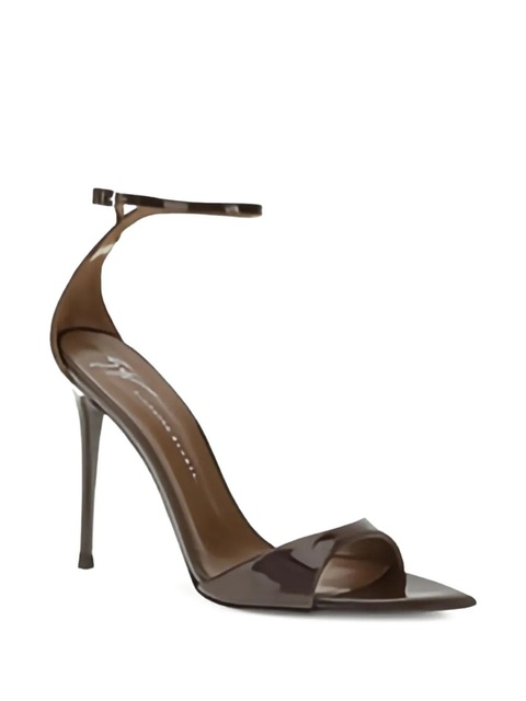 Giuseppe Zanotti 105mm pointed-toe ankle-strap sandals - Brown - zdjęcie produktu nr 2
