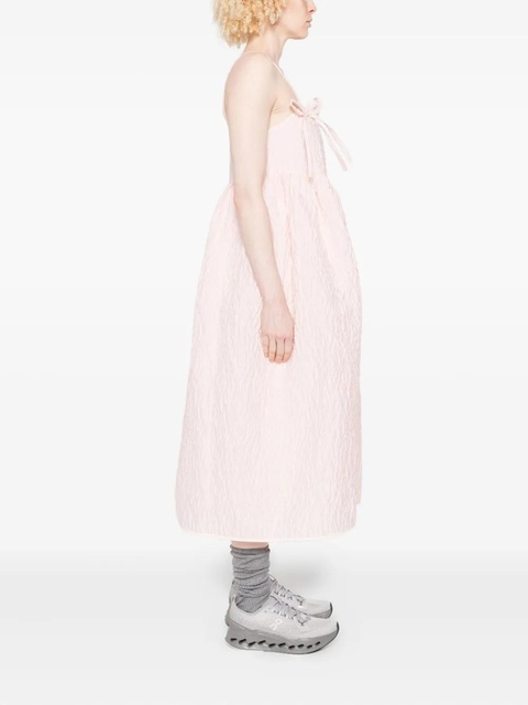 Cecilie Bahnsen Ambra bow-detail midi dress - Pink - zdjęcie produktu nr 2