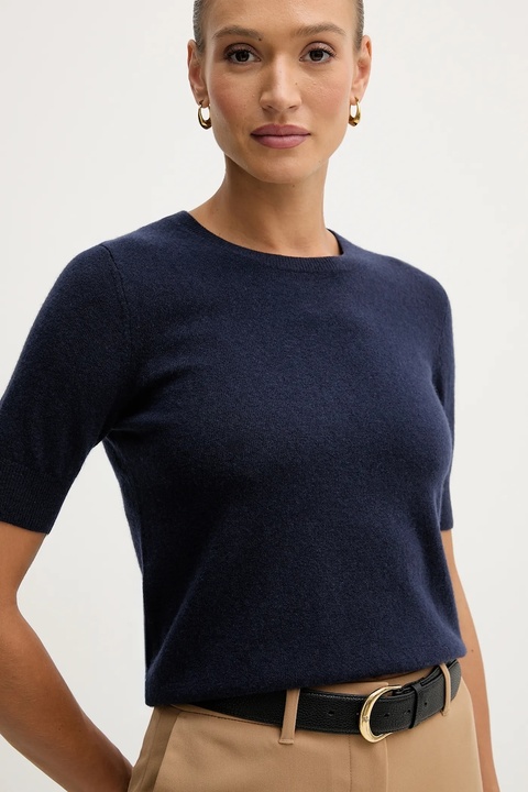 United Colors of Benetton sweter damski kolor granatowy lekki 1002D10D2 - zdjęcie produktu nr 2
