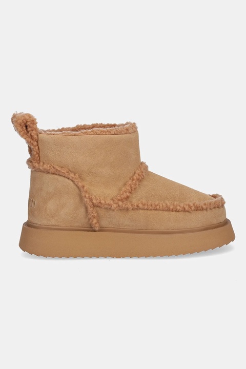 Inuikii śniegowce zamszowe Shearling Micro kolor beżowy 1001.026.0011.859 - zdjęcie produktu nr 2