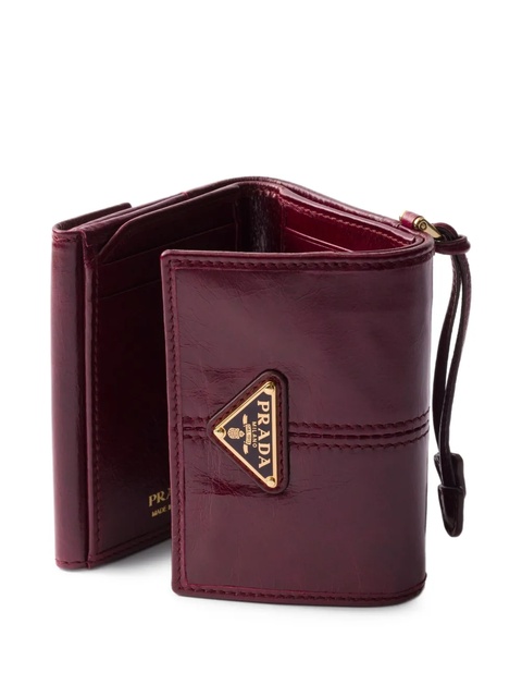 Prada small leather wallet - Red - zdjęcie produktu nr 2