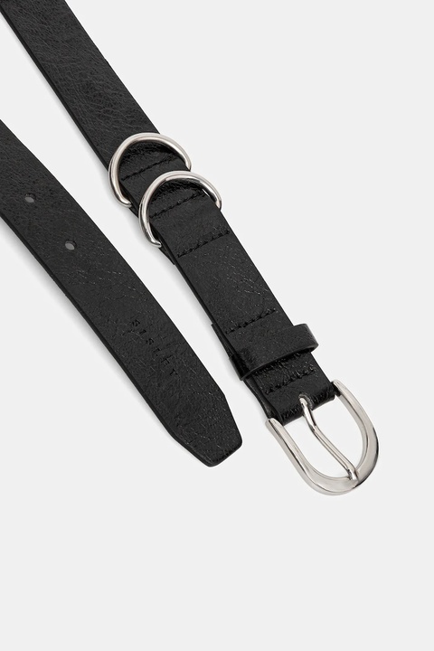 Sisley pasek damski kolor czarny 6YHDWL036 - zdjęcie produktu nr 2