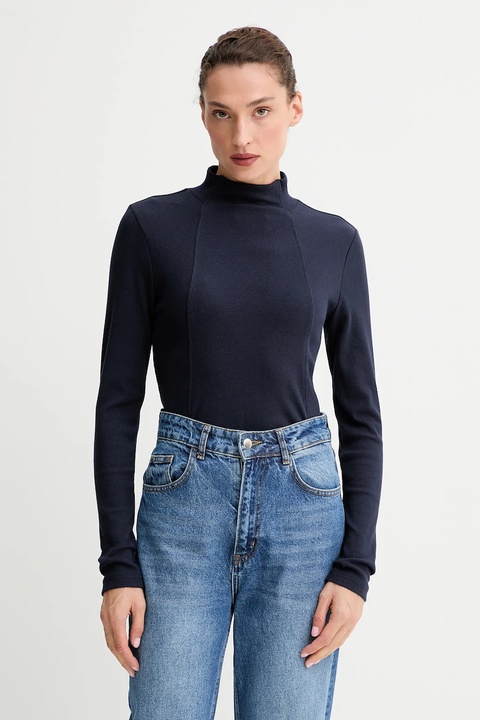 G-Star longsleeve 0 kolor granatowy z półgolfem D26905.E136 - zdjęcie produktu nr 1