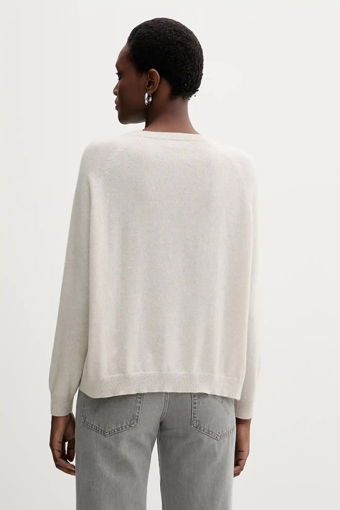 Marella sweter kaszmirowy damski kolor beżowy lekki 2523366171200 - zdjęcie produktu nr 2