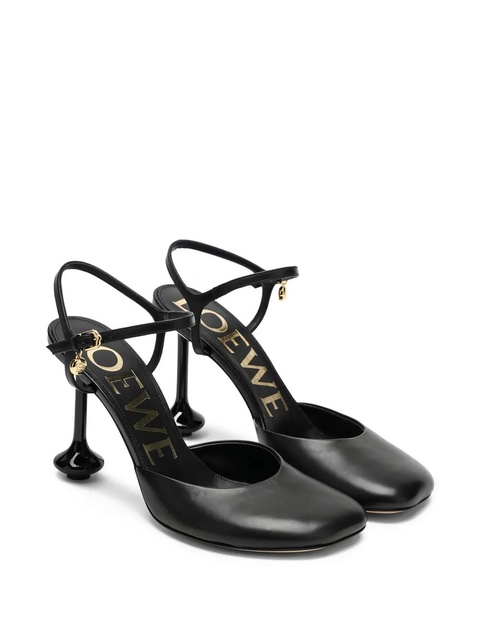 LOEWE 90mm ankle-strap sculpted-heel pumps - Black - zdjęcie produktu nr 2