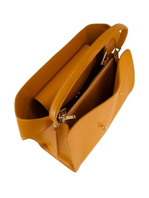 Ferragamo medium Hug maxi-grain leather shoulder bag - Orange - zdjęcie produktu nr 2