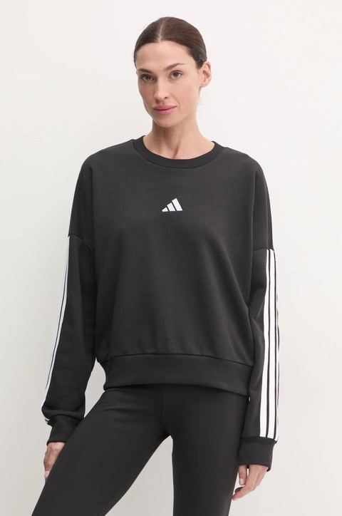 adidas bluza Essentials damska kolor czarny z aplikacją JE0016 - zdjęcie produktu nr 1