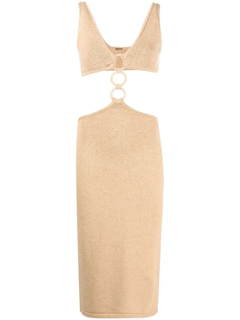 Cult Gaia Mert ring-detail dress - Yellow - zdjęcie produktu nr 1
