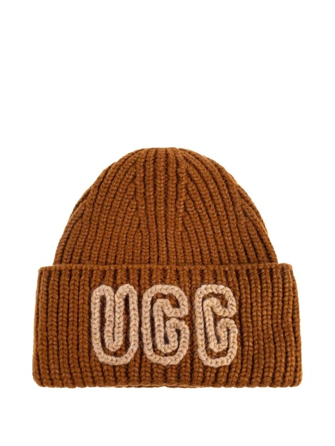 UGG ribbed beanie hat - Brown - zdjęcie produktu nr 1