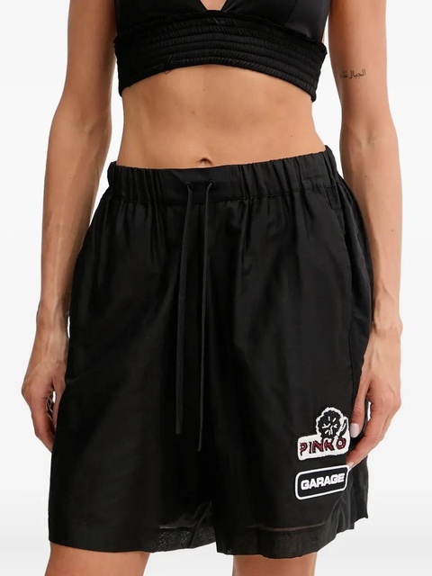 PINKO beaded-patch shorts - Black - zdjęcie produktu nr 2