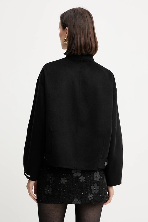 Marella sweter wełniany damski kolor czarny z półgolfem 2523366254200 - zdjęcie produktu nr 2