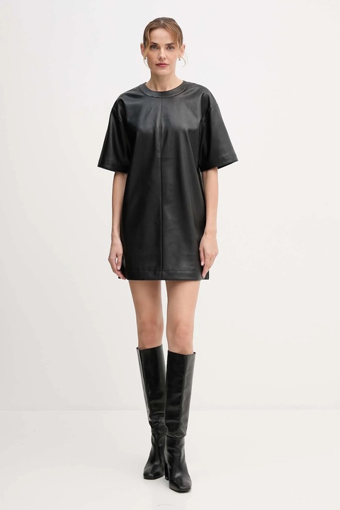 Calvin Klein Jeans sukienka kolor czarny mini prosta LV044D058G - zdjęcie produktu nr 2