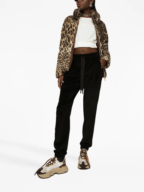 Dolce & Gabbana logo-embroidered drawstring track pants - Black - zdjęcie produktu nr 1