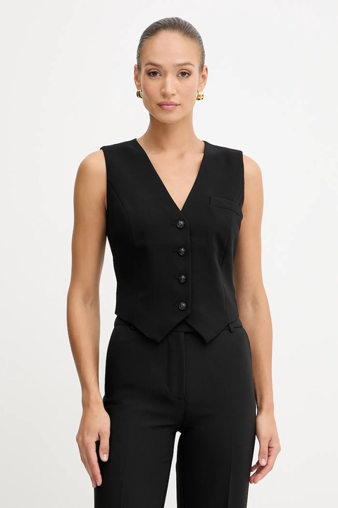 Guess kamizelka THEOLINE kolor czarny jednorzędowa W5YH55 WGHC2 - zdjęcie produktu nr 1