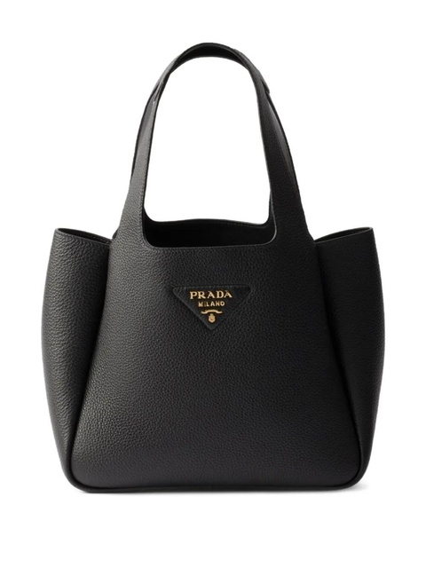 Prada small leather tote bag - Black - zdjęcie produktu nr 1