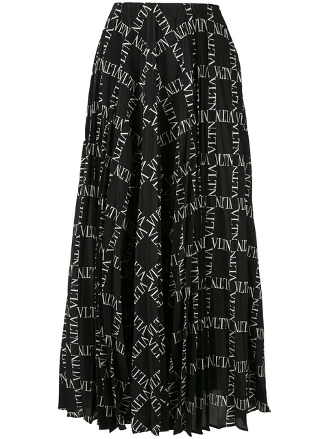 Valentino Garavani VLTN print skirt - Black - zdjęcie produktu nr 1