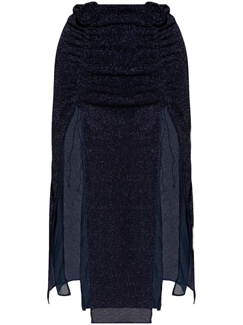 Oséree front-slits skirt - Blue - zdjęcie produktu nr 1