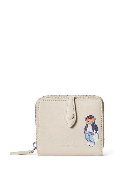 Polo Ralph Lauren portfel skórzany damski kolor beżowy 427P05787 - zdjęcie produktu nr 1